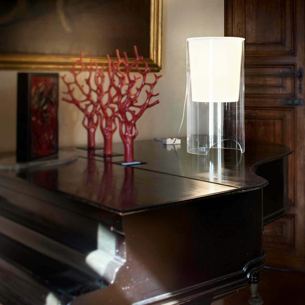 Aoy Glass Table Lamp Achille Castiglioni flos 3