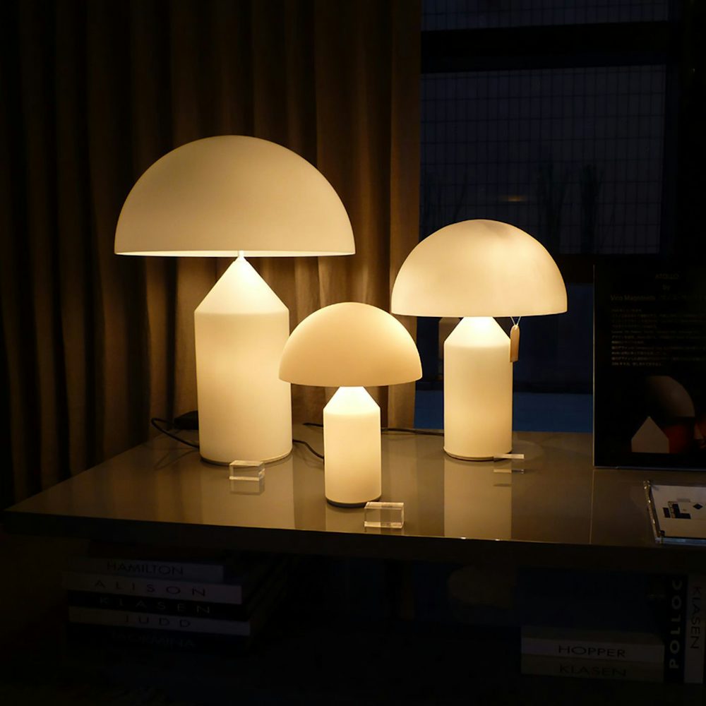 Atollo Glass Table Lamp Vico Magistretti Oluce 4