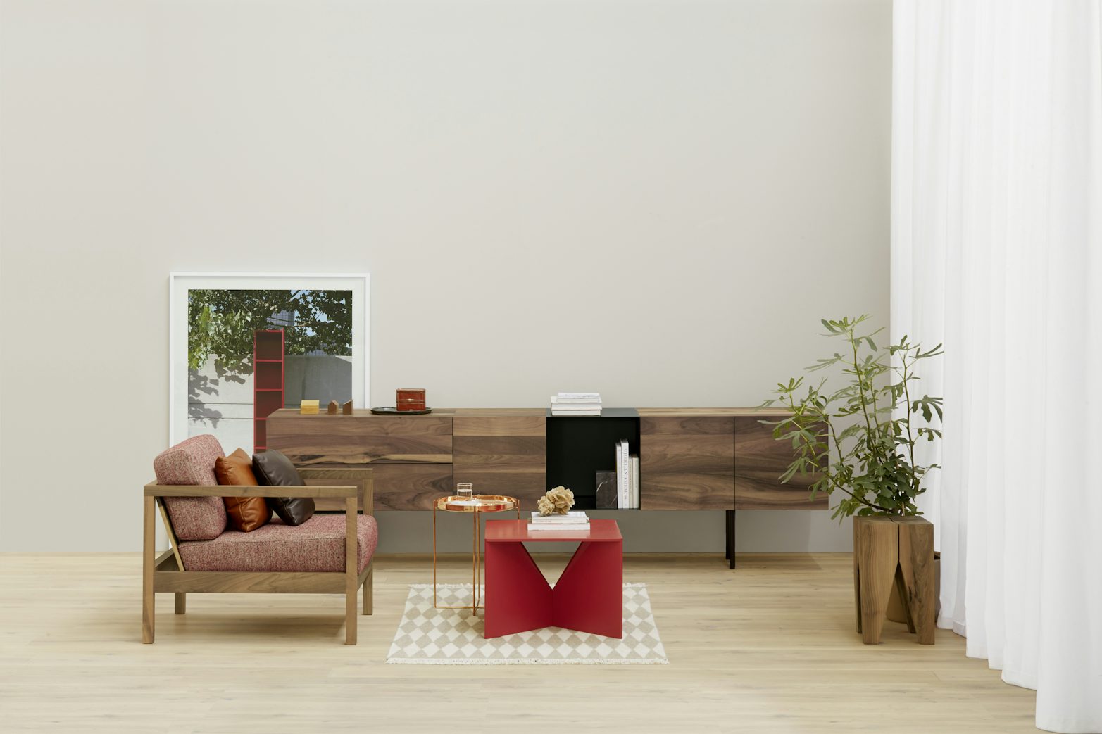 calvert coffee table by e15 in living room