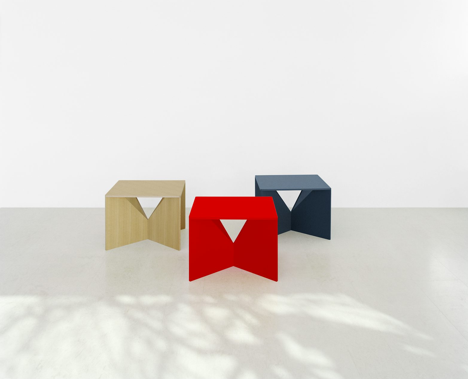 e15 calvert coffee tables by Ferdinand Kramer in assorted colors