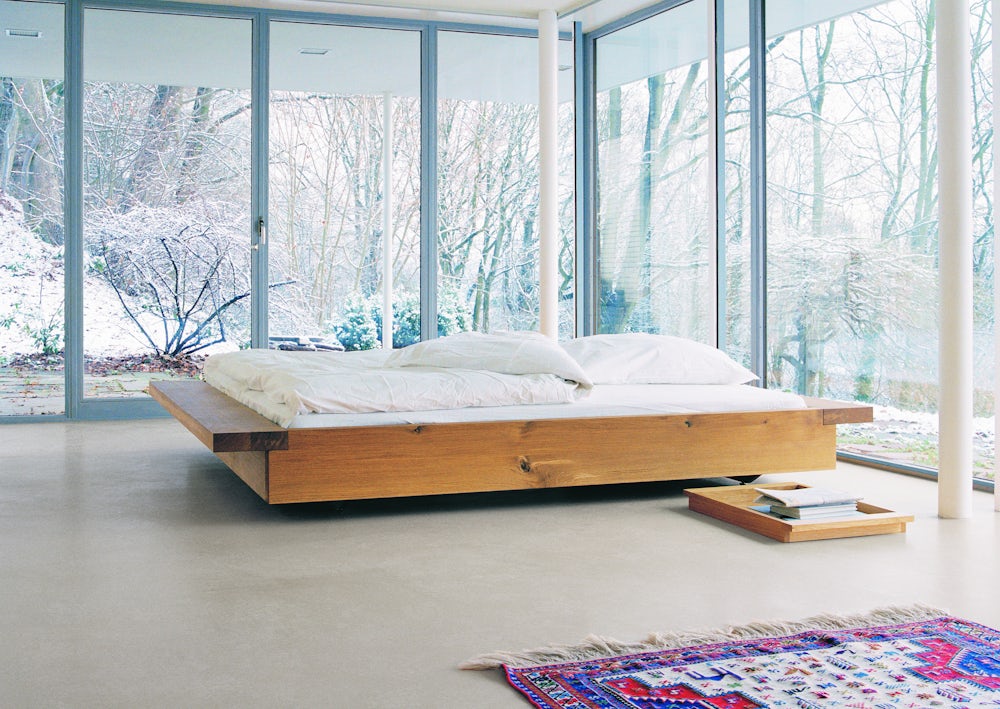 e15 noah bed in large bright bedroom with windows