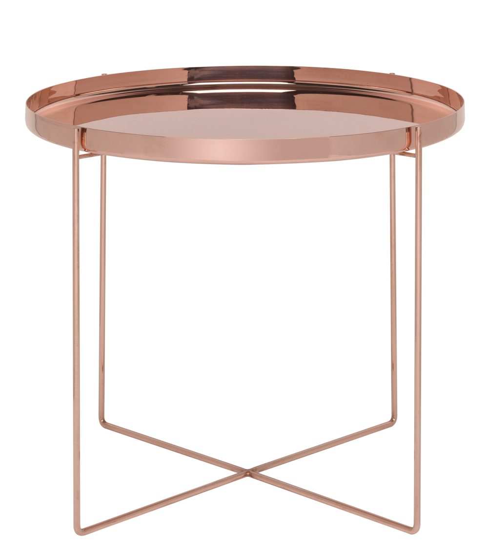 e15 habibi side table in copper