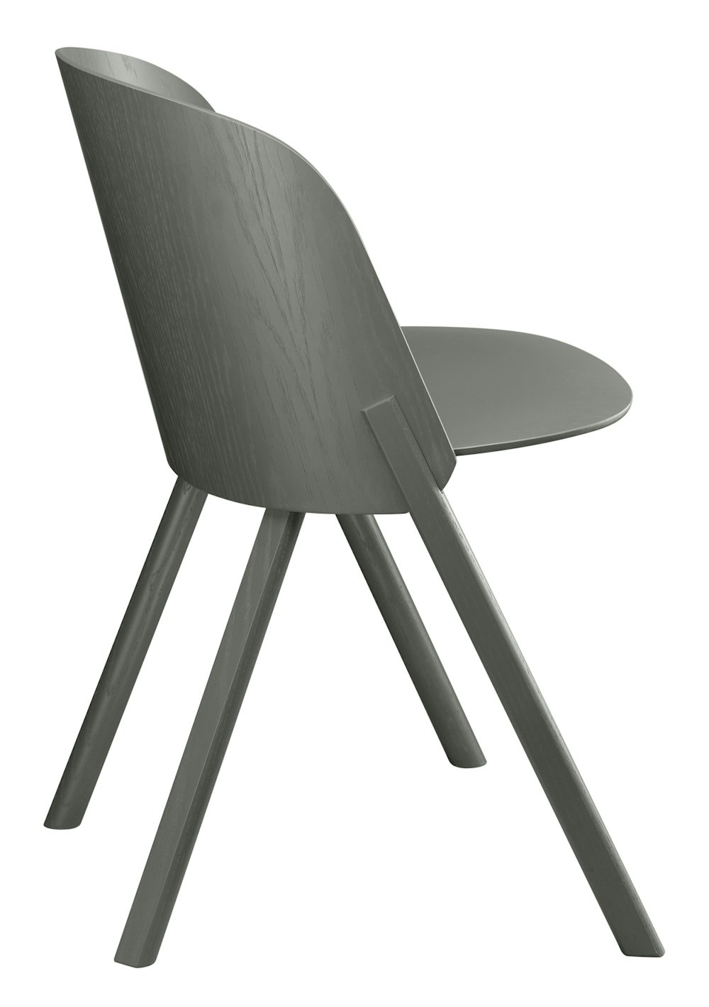 e15 this side chair in umbra grey